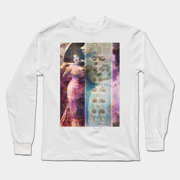 Collage Art Anna Held Long Sleeve T-Shirt by Floral Your Life!